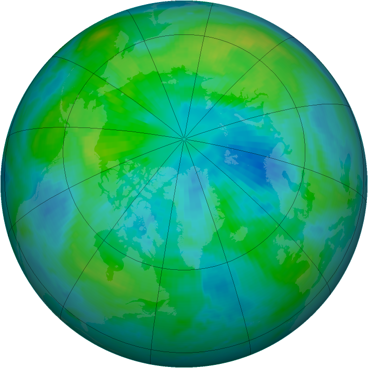 Arctic ozone map for 30 September 1998